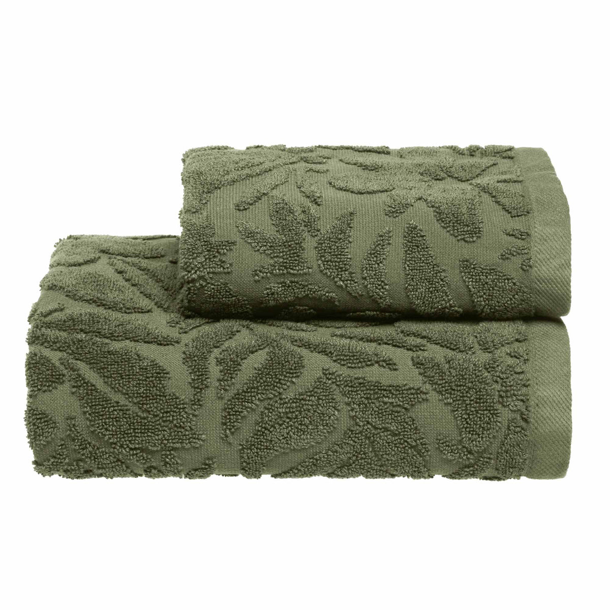 Biancoperla Set Asciugamani 1+1 In Spugna Di Cotone Jacquard Safi