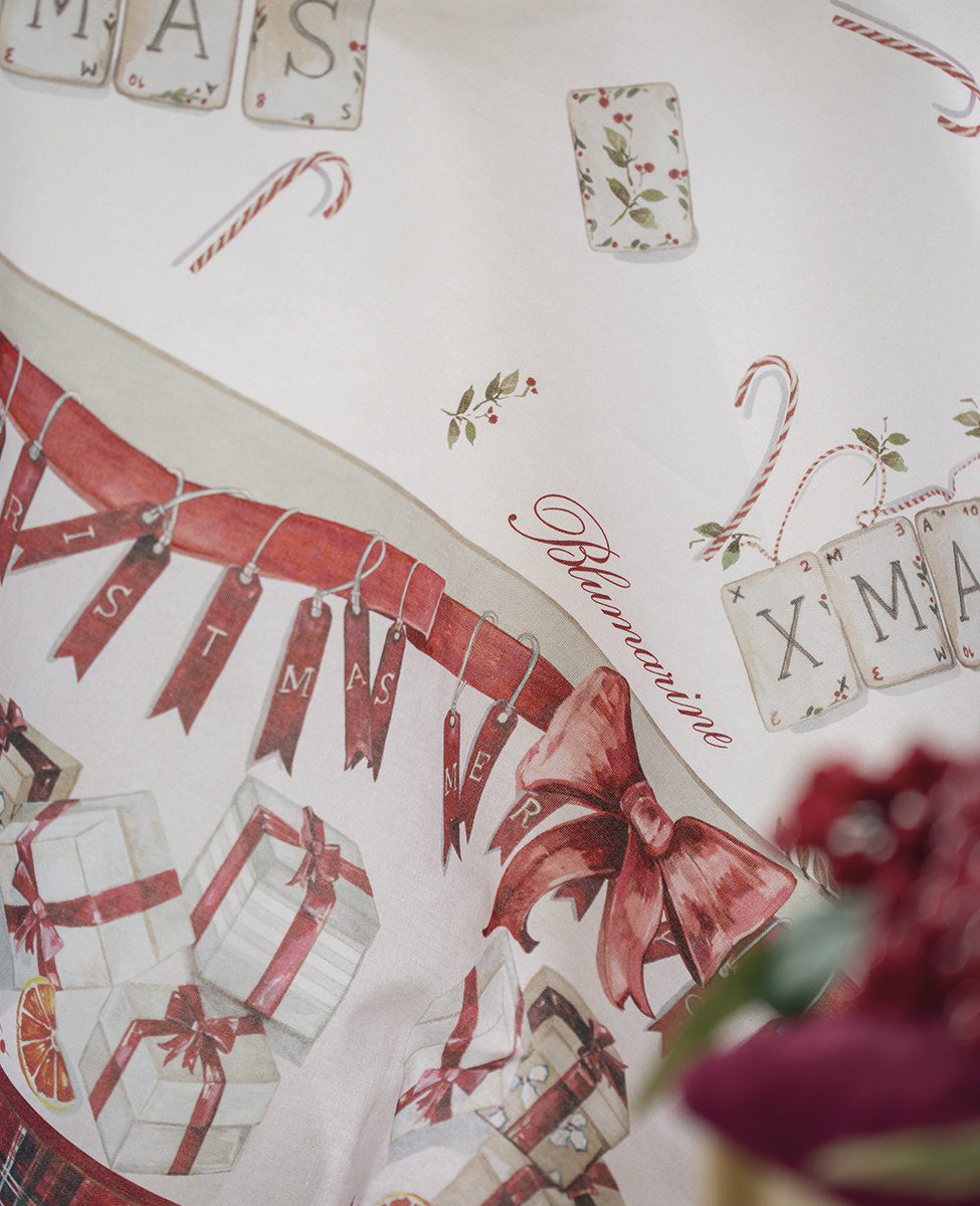 BLUMARINE CANOVACCIO NATALIZIO IN LINO FESTA 61432