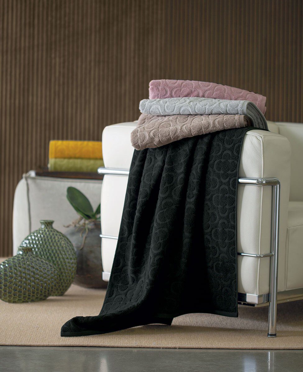 Svad Dondi Set Asciugamani 1+1 In Spugna Di Cotone Trama Jacquard Trend