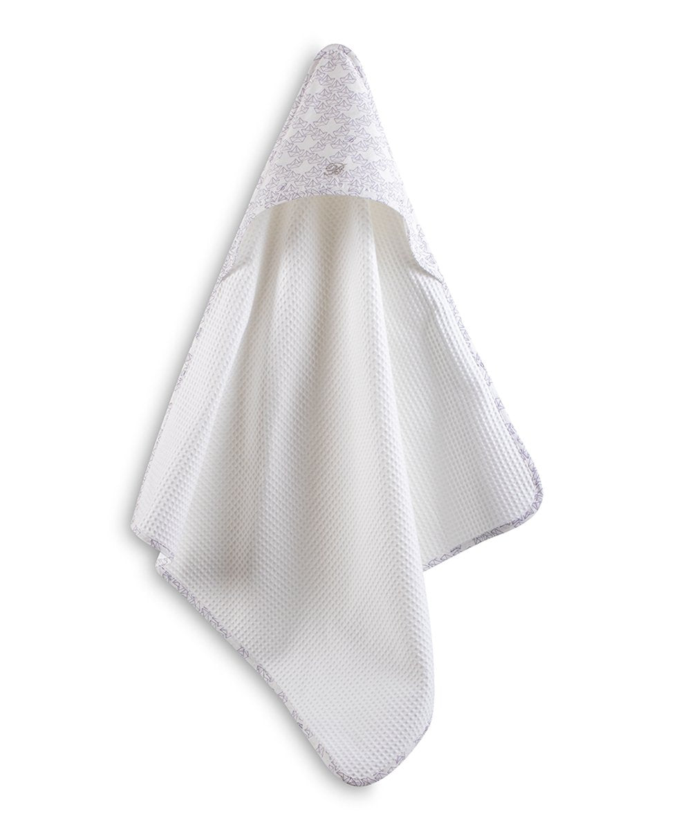 Blumarine Baby Triangolo Con Cappuccio In Nido D'ape Barchetta