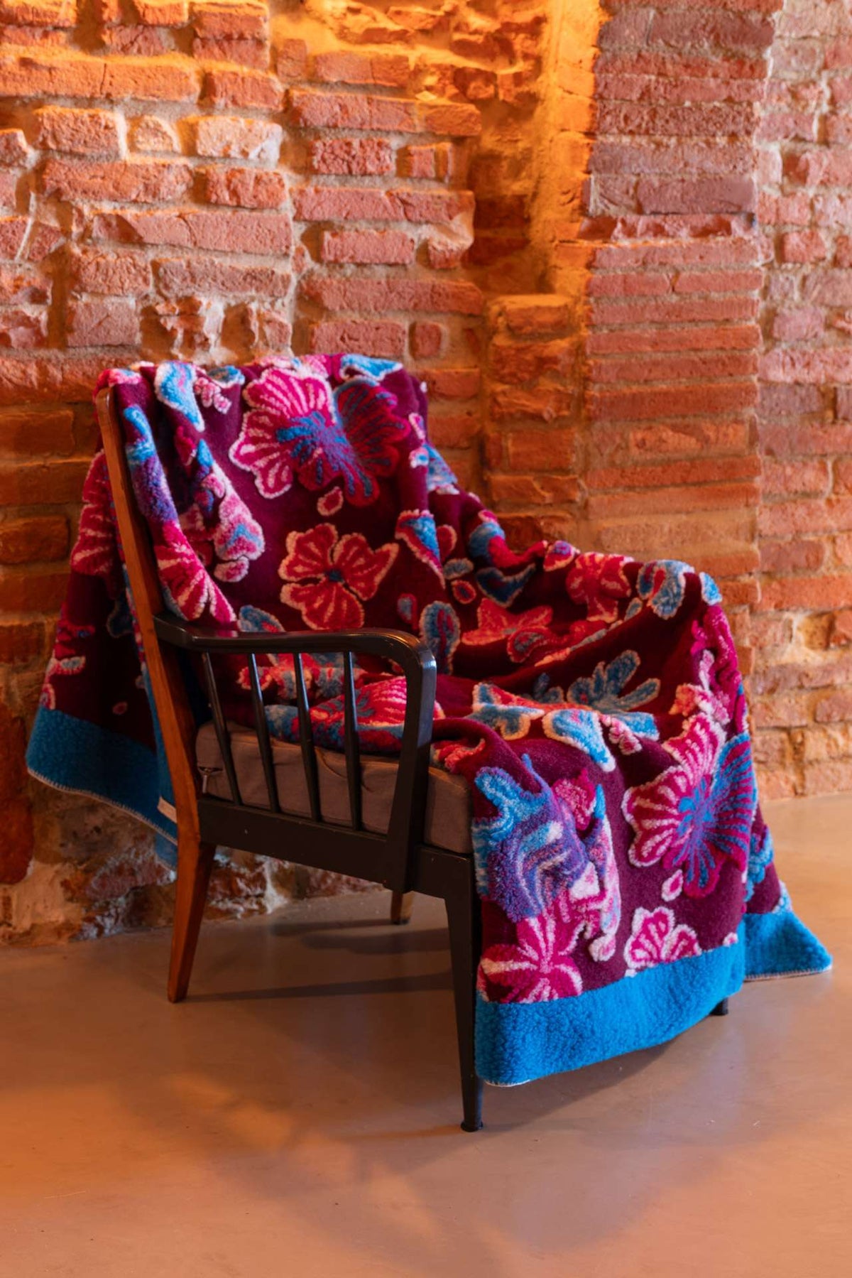 Tessitura Toscana Telerie Plaid In Lana Cotta Caleido