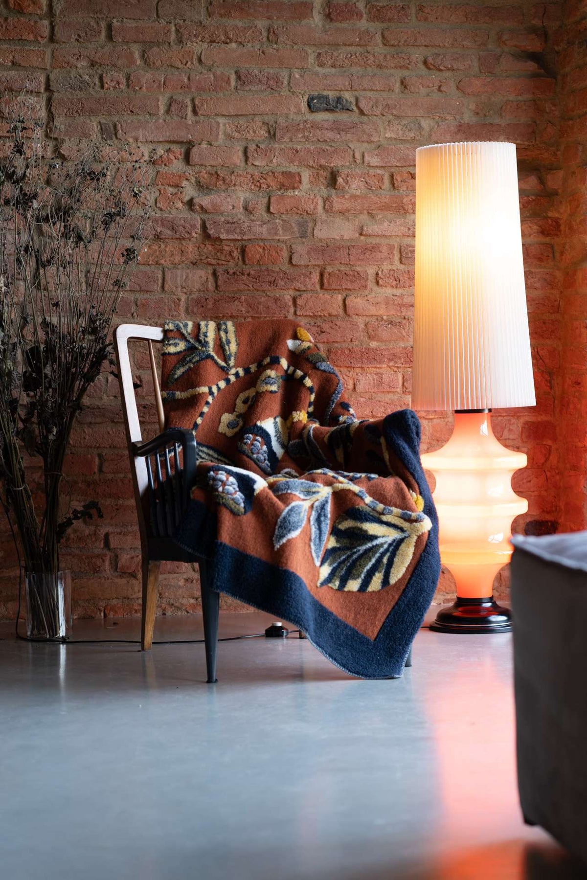 Tessitura Toscana Telerie Plaid In Lana Cotta Ilian