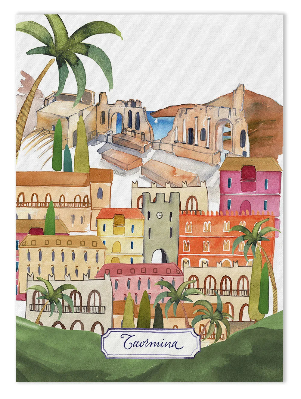 Napking Bell'italia Strofinaccio In Puro Lino Taormina