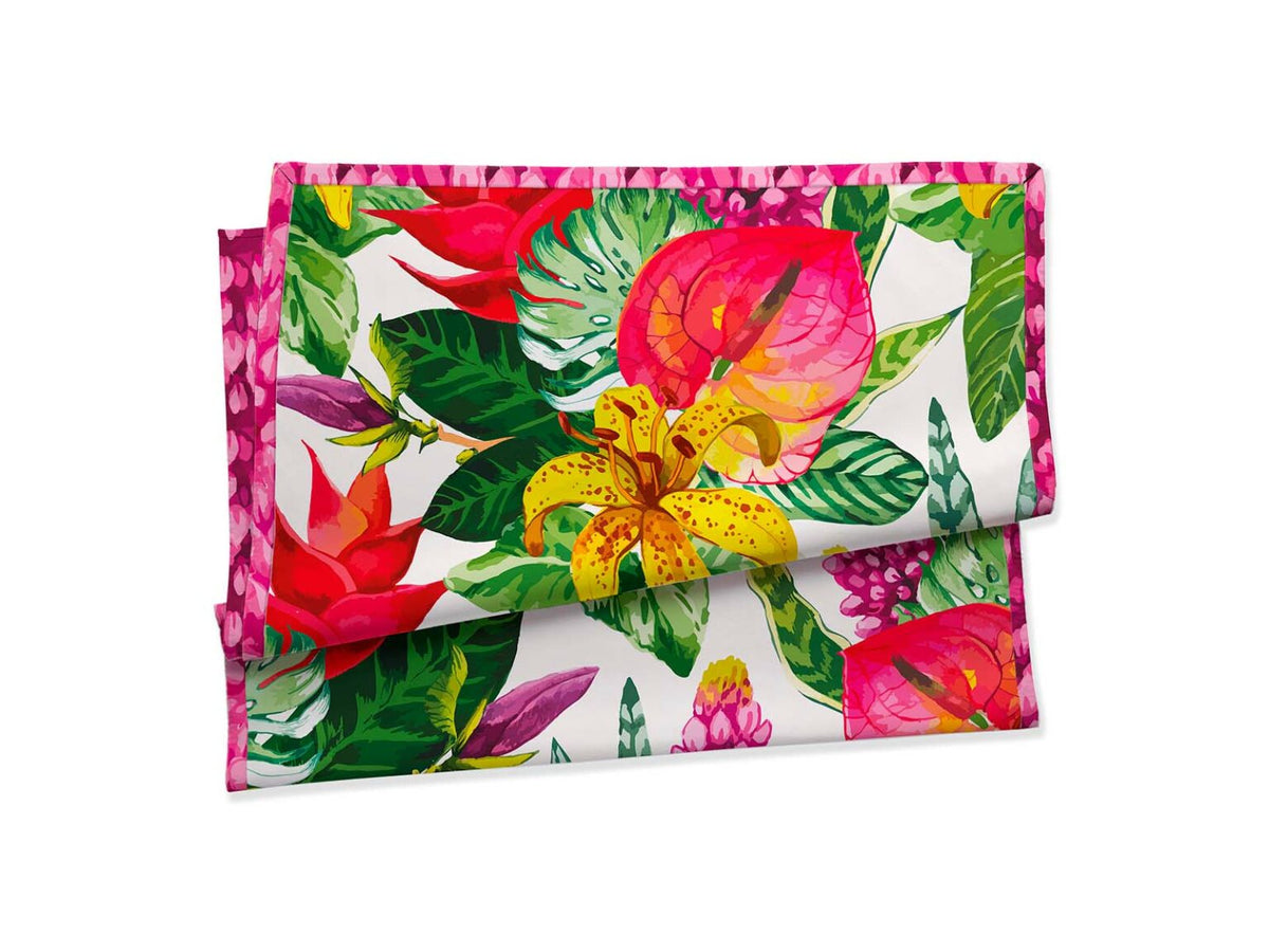 Daunex Telo Mare Doubleface In Microfibra Lilium Con Pochette