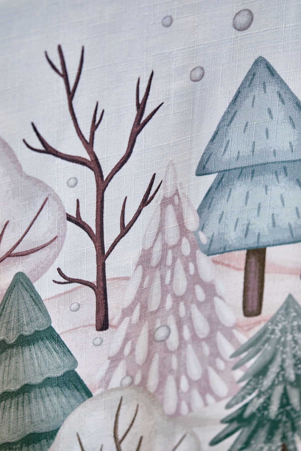 Maison Sucree' Natale Tovaglia e/o Runner In Tessuto Antimacchia Stampato Pigneto