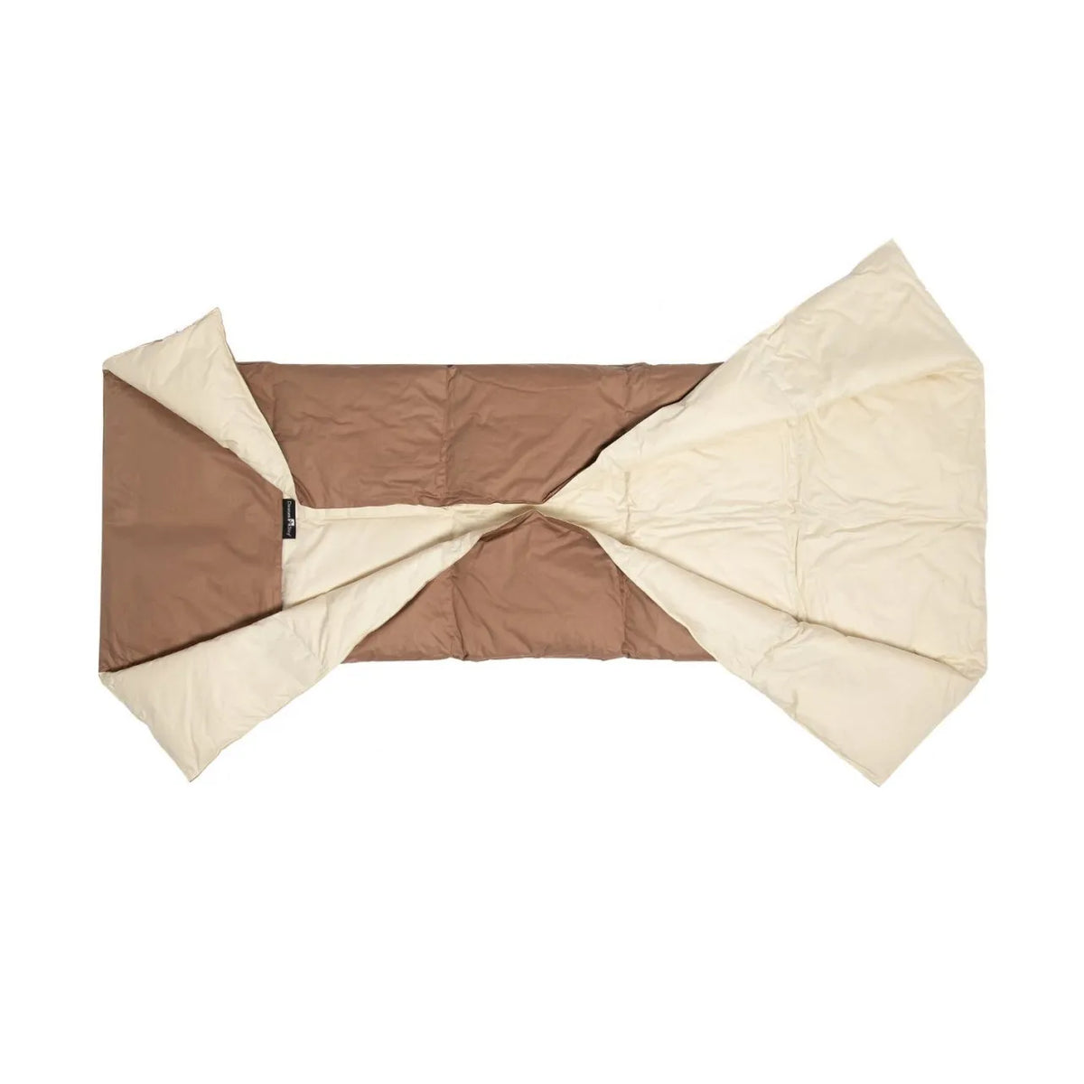 Daunenstep Plaid Bicolore In Piuma Trapuntino Mio Nocciolato