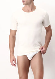 Perofil Maglia Girocollo In Cotone Lana E Seta Vprt00188