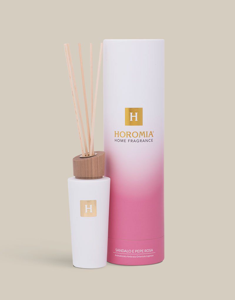 Horomia Diffusore A Bastoncini Sandalo E Pepe Rosa 200 Ml