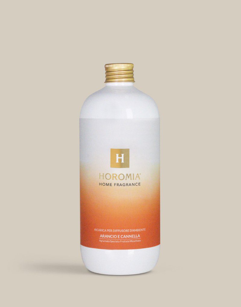 Horomia Ricarica Per Diffusore A Bastoncini Arancio E Cannella 500 Ml