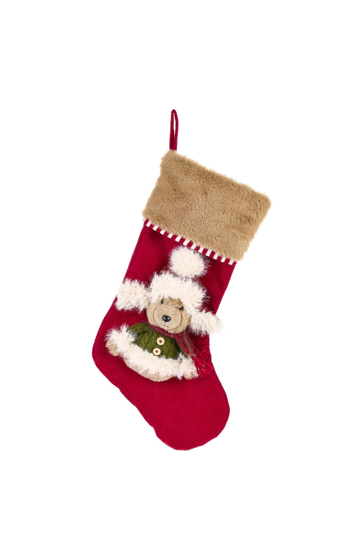 Nuvole Di Stoffa Calza Con Orso Cappello