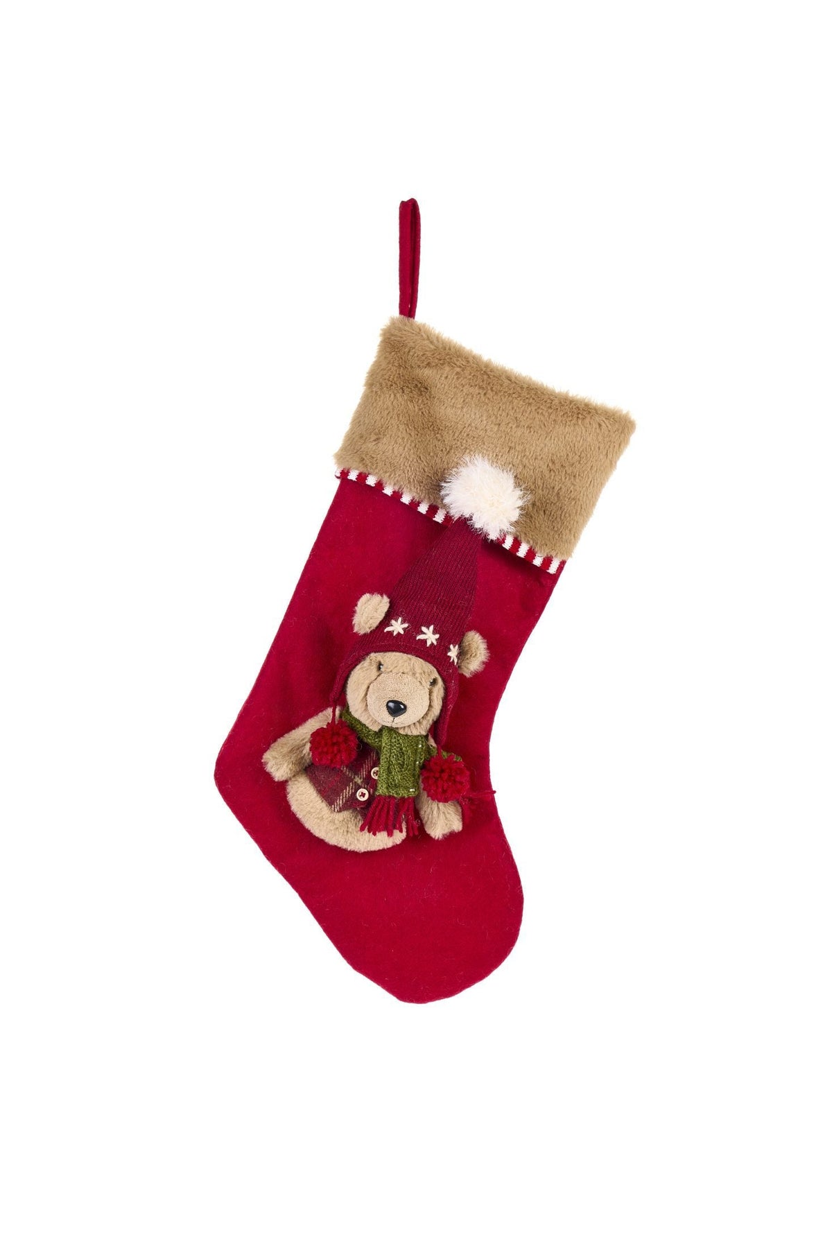 Nuvole Di Stoffa Calza Con Orso Cappello