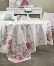 Blumarine Tovaglia In Panama Di Cotone Stampato Zelda