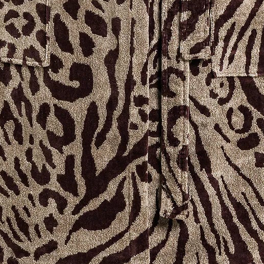Carrara Set Asciugamani 1+1 In Spugna Di Cotone Velour Savana