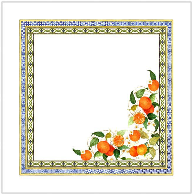 Tessitura Toscana Telerie 4Dinner Set 4 Tovaglioli In Lino Stampato Amalfi