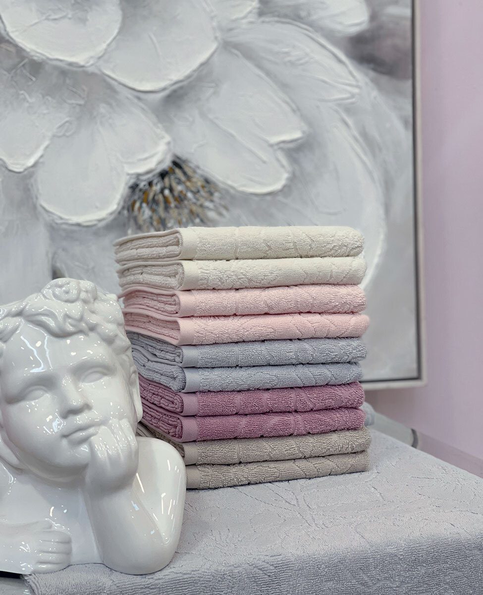 Svad Dondi Set Asciugamani 1+1 In Spugna Di Cotone Jacquard Anima