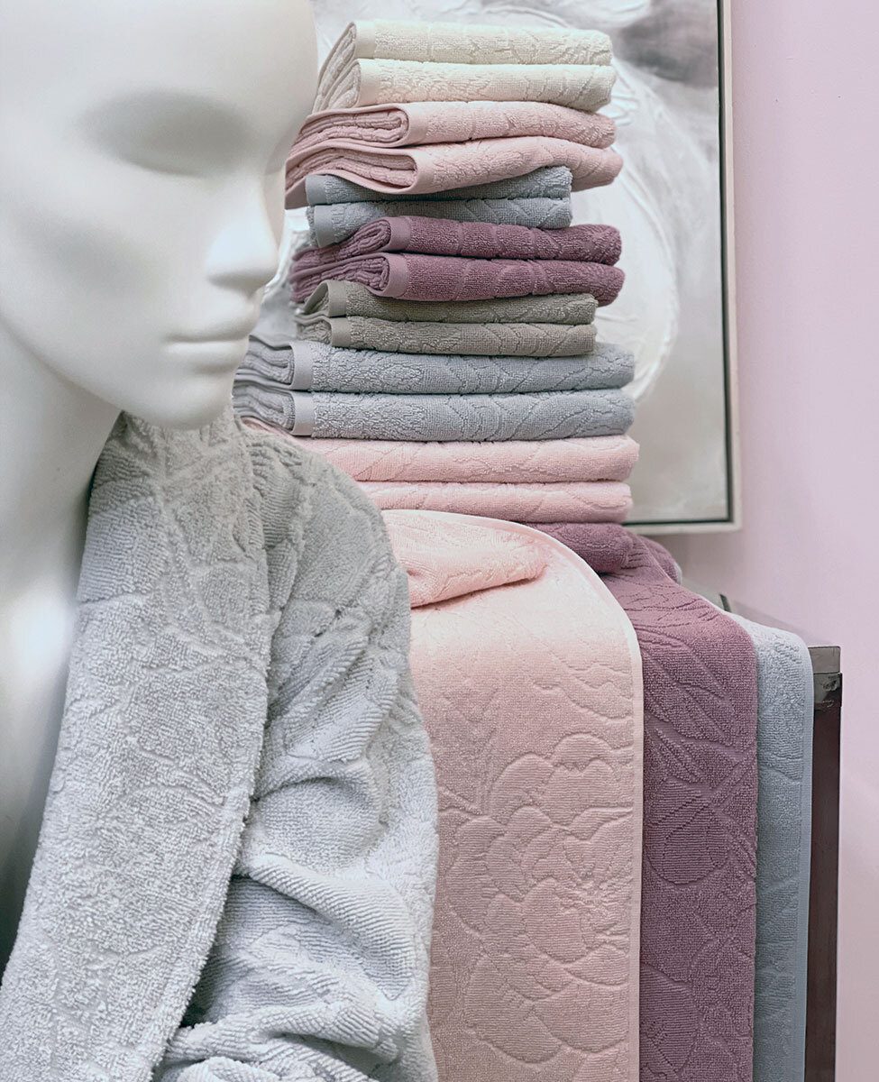 Svad Dondi Accappatoio Sciallato In Spugna Di Cotone Jacquard Anima