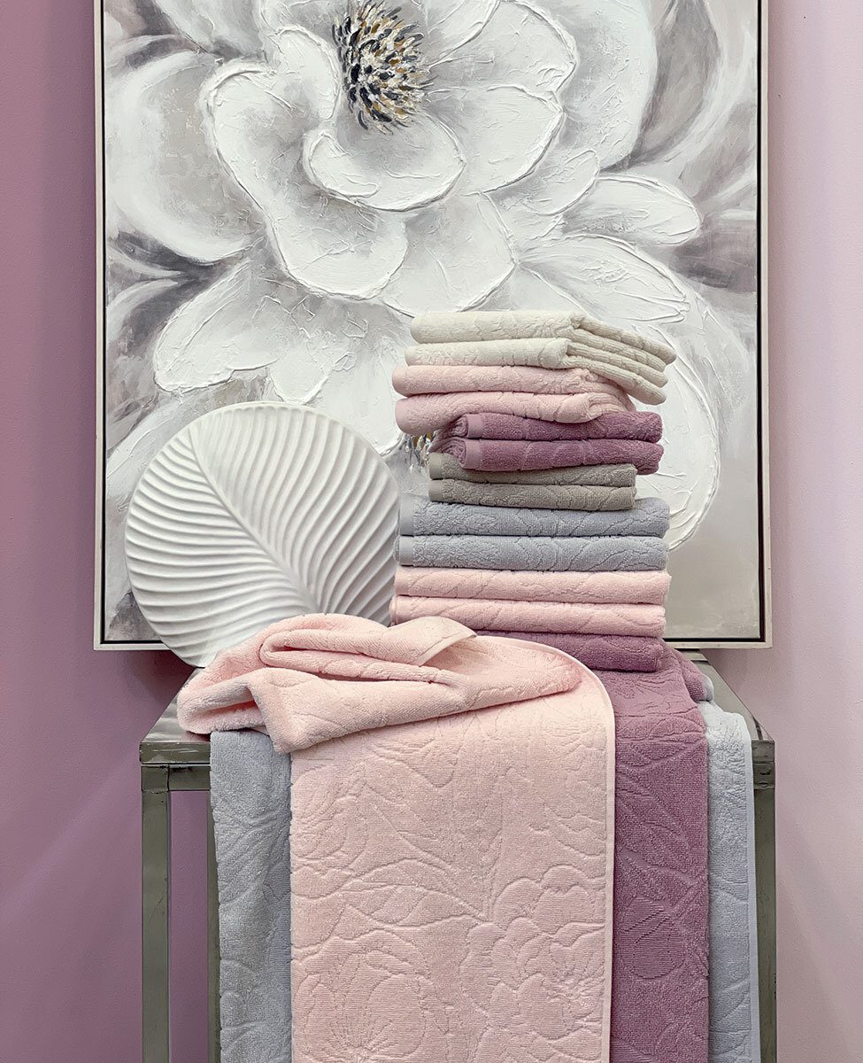 Svad Dondi Set Asciugamani 1+1 In Spugna Di Cotone Jacquard Anima