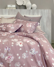 Blumarine Parure Copripiumino Matrimoniale In Raso Di Cotone Annika