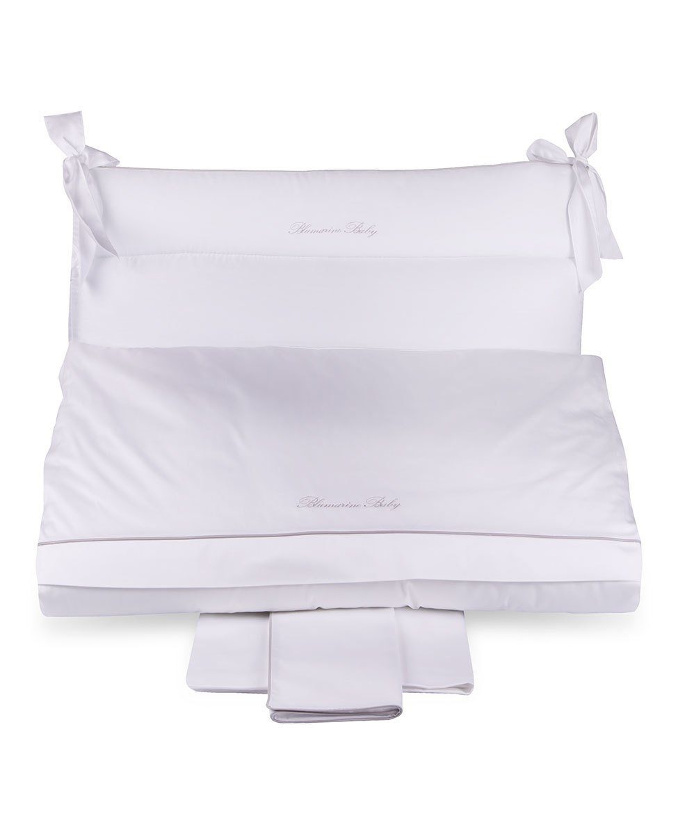 Blumarine Baby Completo Copripiumino 5 Pezzi Con Interno Estraibile Lettino Baby Blu