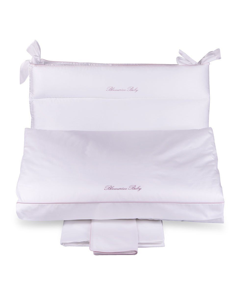Blumarine Baby Completo Copripiumino 5 Pezzi Con Interno Estraibile Lettino Baby Blu