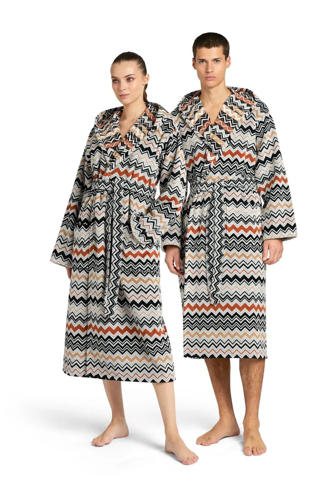 Missoni Home Accappatoio Con Cappuccio In Spugna Di Cotone Bernard
