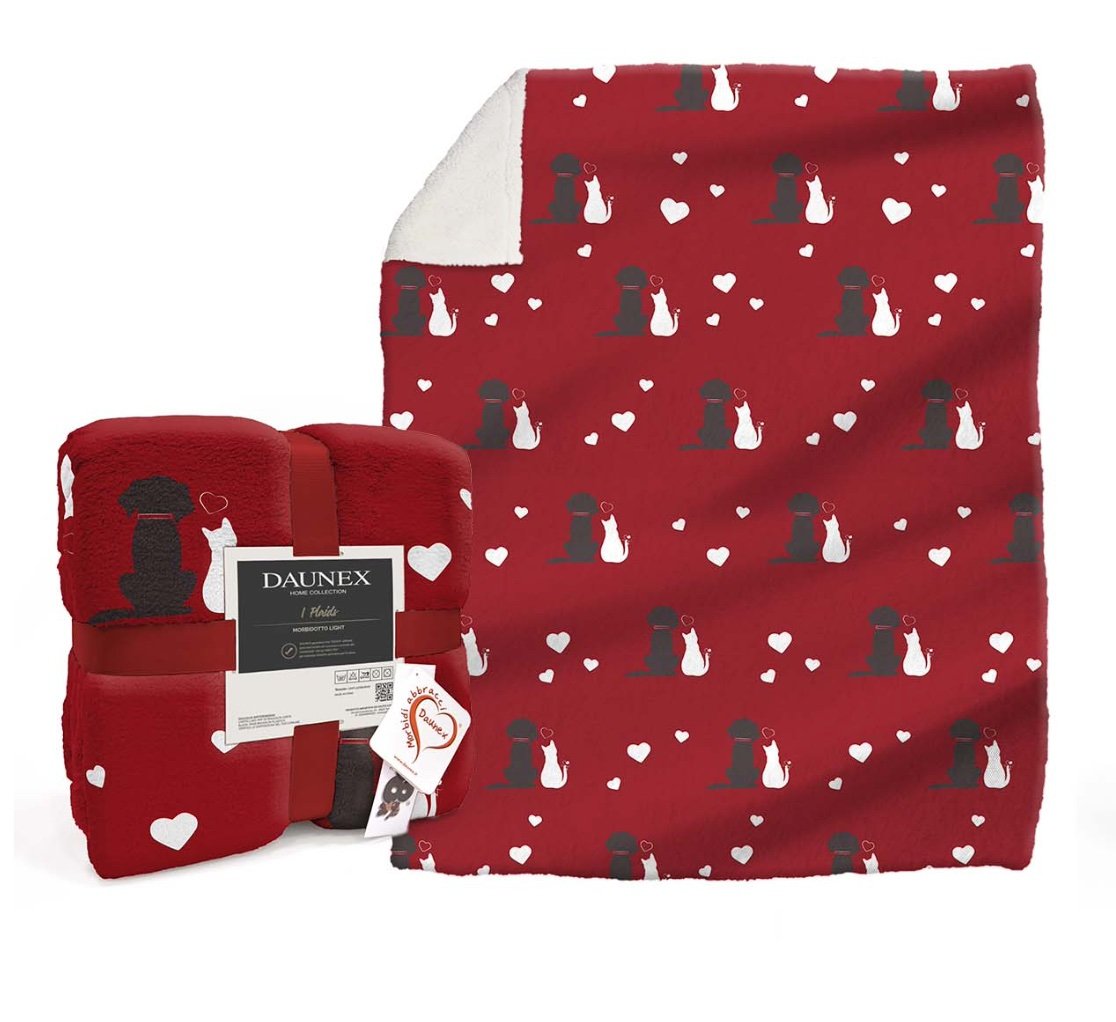 Daunex Plaid Morbidotto Con Stampa Best Friends