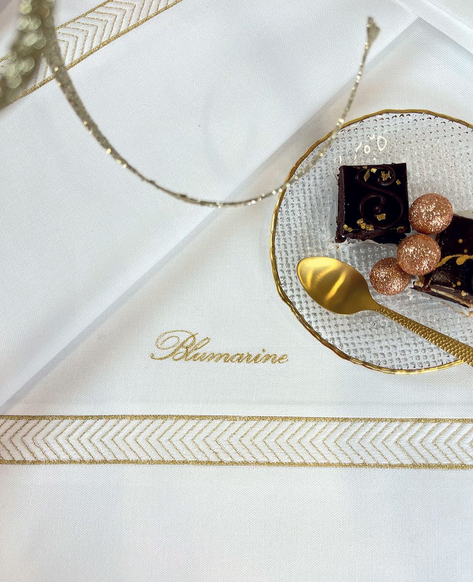 Blumarine Runner In Misto Cotone Bistrot