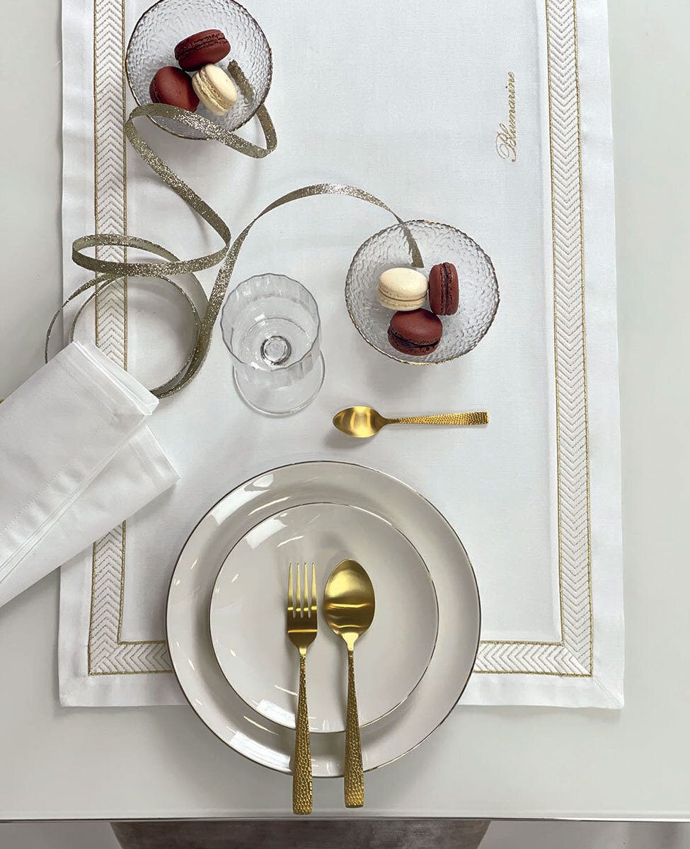 Blumarine Runner In Misto Cotone Bistrot