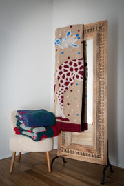 Frati Home Coperta Plaid In Lana Cotta Sisters Beige