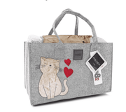 Daunex Plaid Morbidotto In Borsa Feltro Con Applicazione Pixel