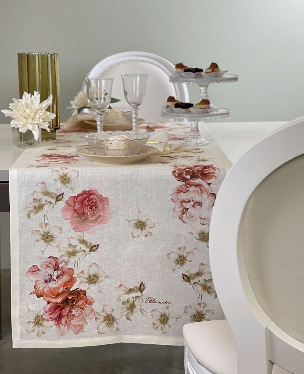 Blumarine Runner In Lino Brook