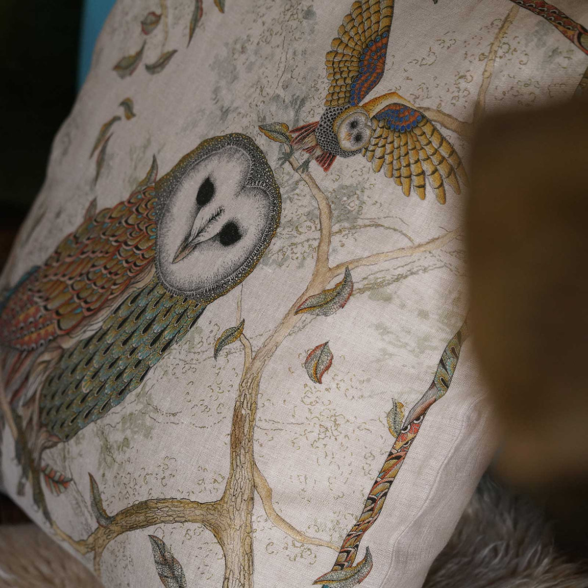 TESSITURA TOSCANA TELERIE CUSCINI DECORATIVI LINO BUBO