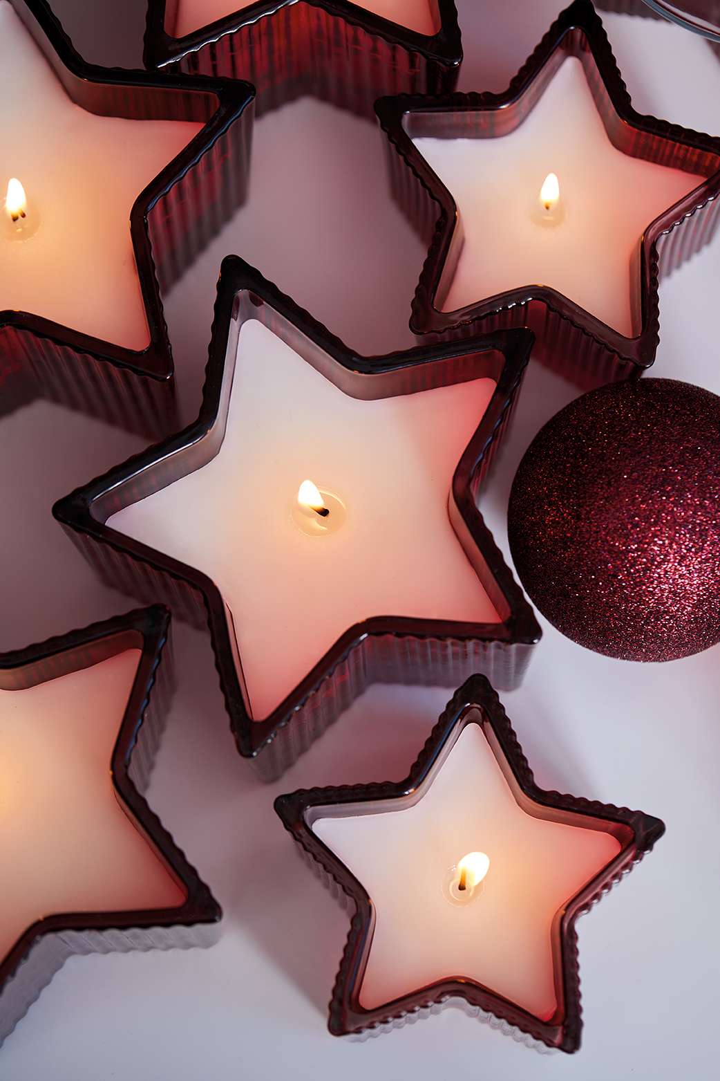 Maison Sucree' Set 2 Pezzi Star Candles Frutti Di Bosco