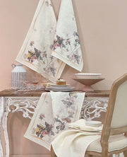 Blumarine Canovaccio In Puro Lino Stampato Liala