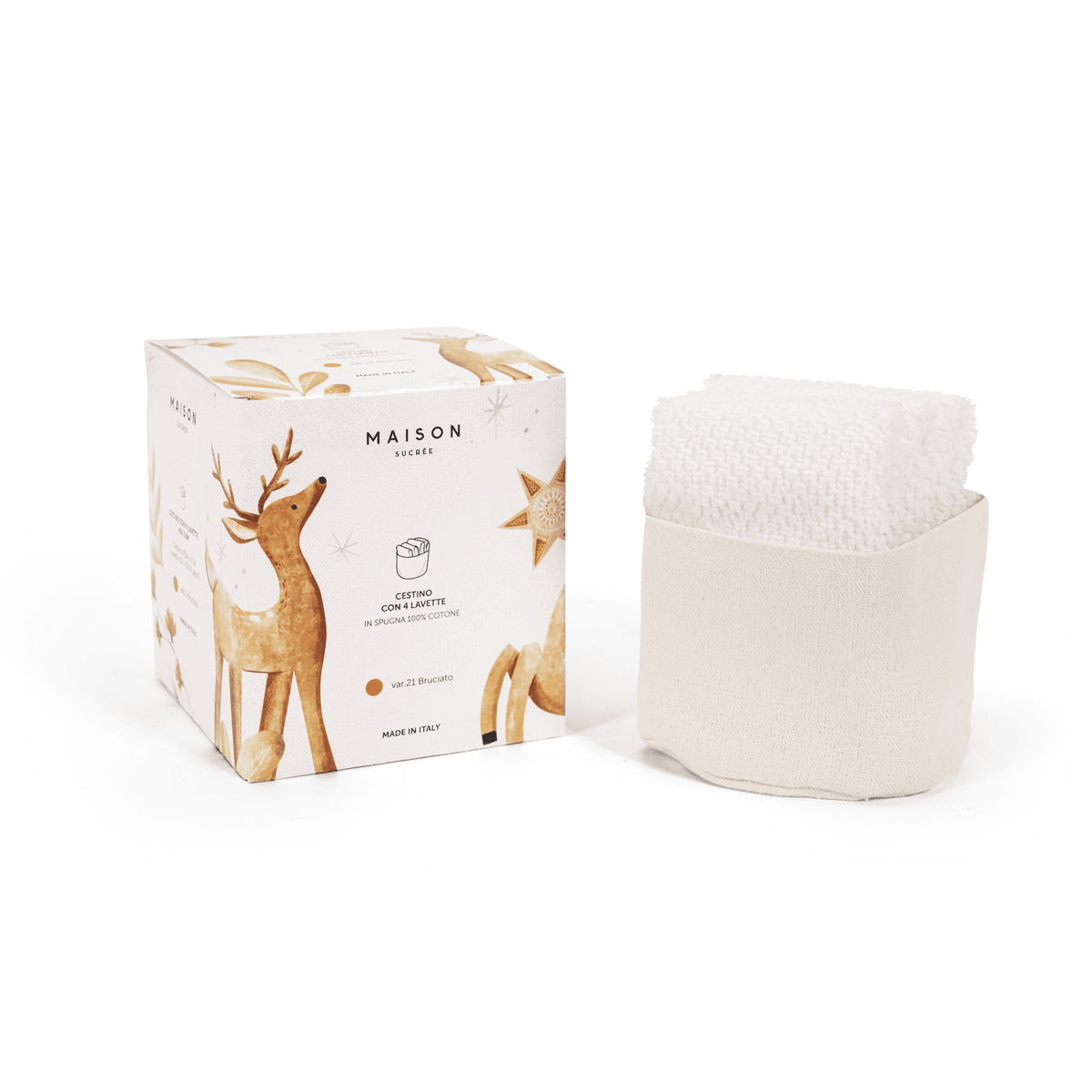 Maison Sucree' Cestino Lavette Borgo Natale