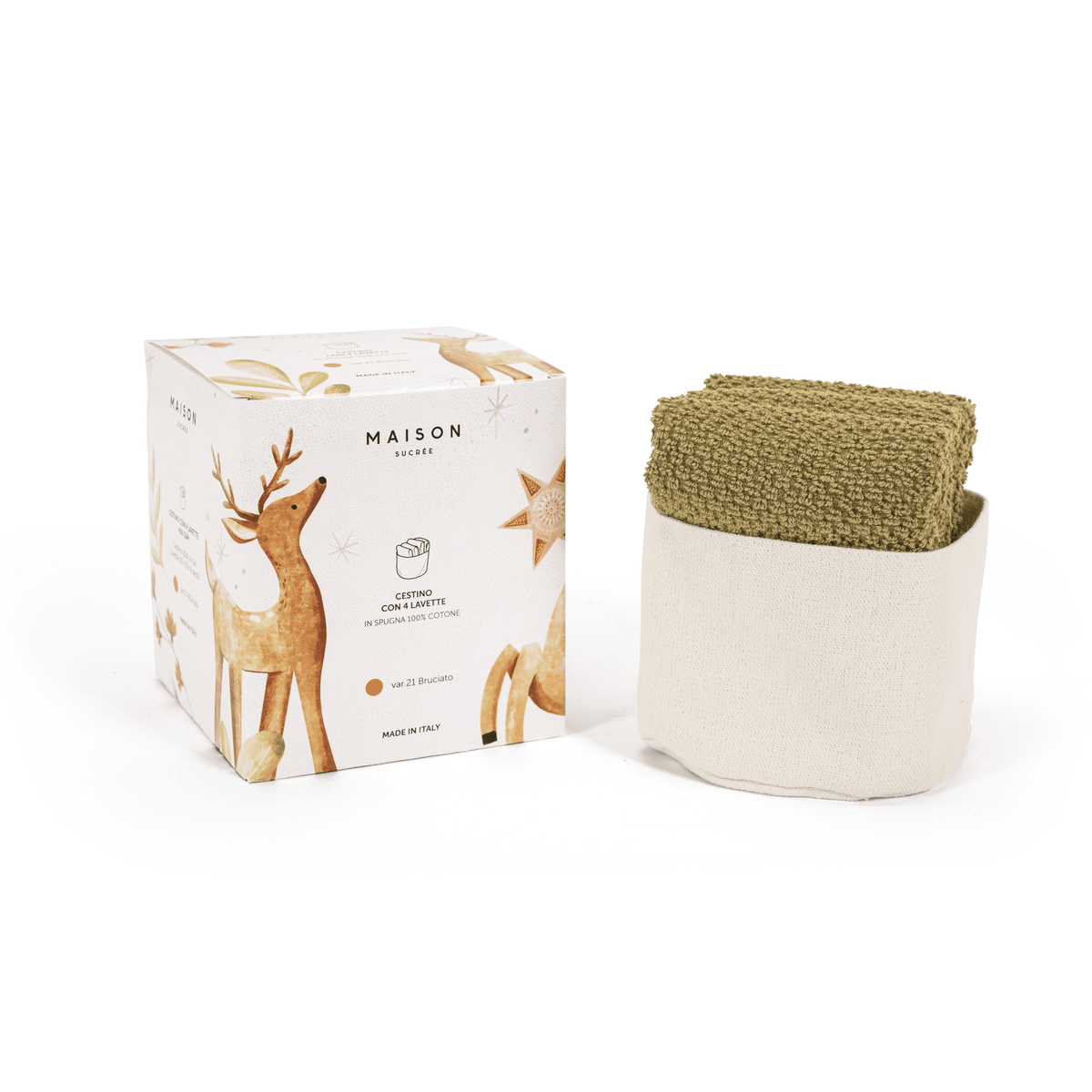 Maison Sucree' Cestino Lavette Borgo Natale