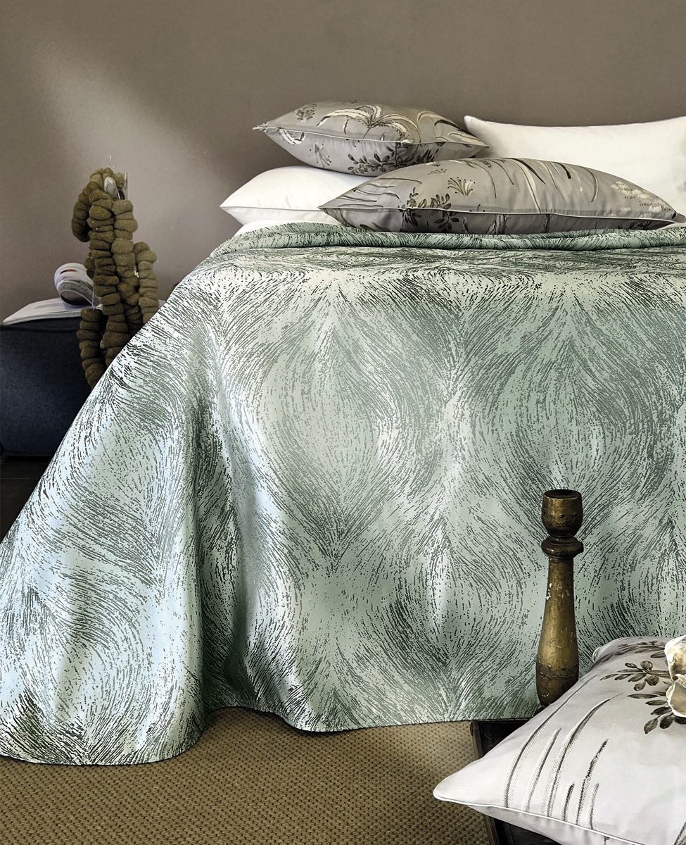 Svad Dondi Copriletto Liscio Matrimoniale In Tessuto Jacquard Claridge