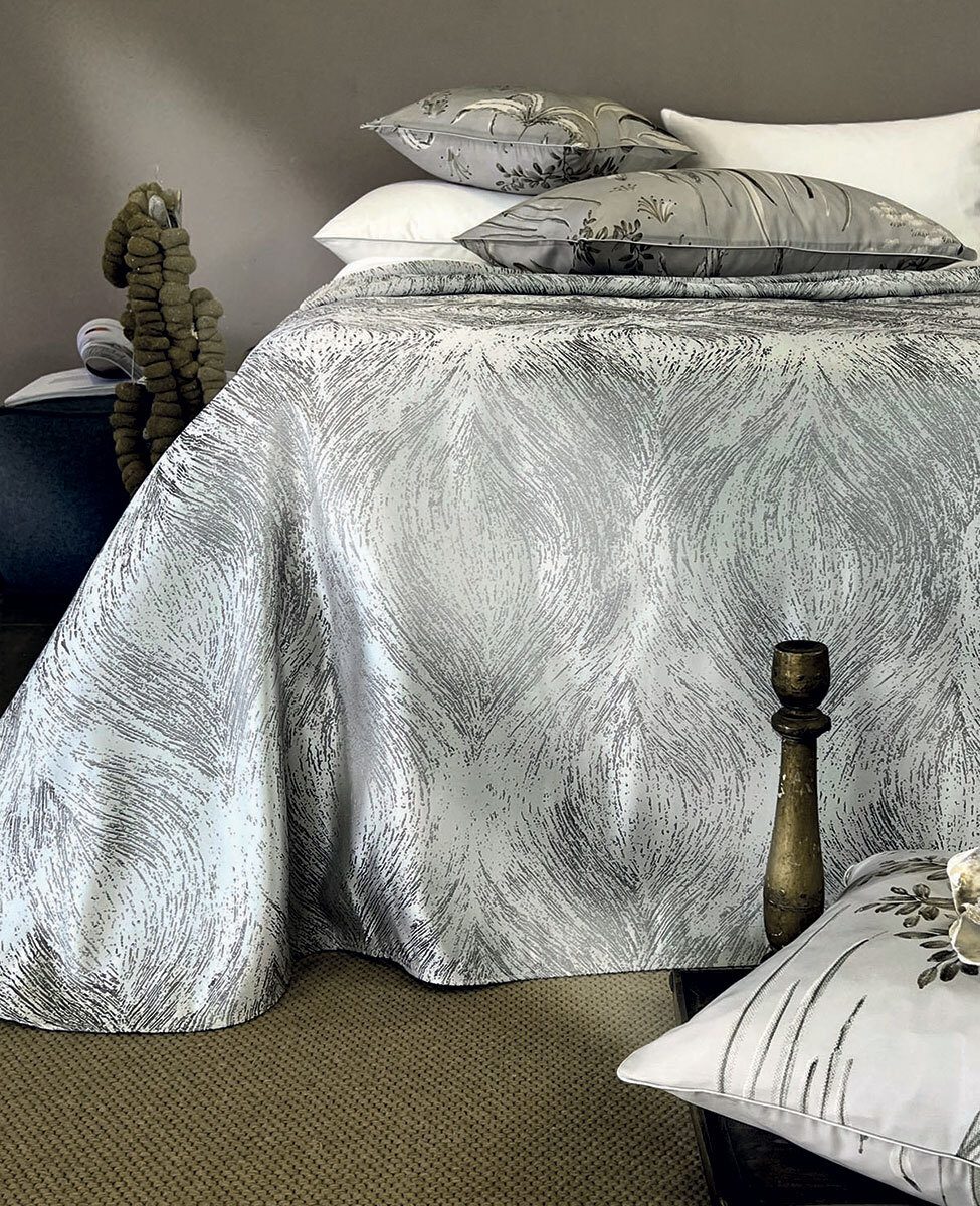 Svad Dondi Copriletto Liscio Matrimoniale In Tessuto Jacquard Claridge