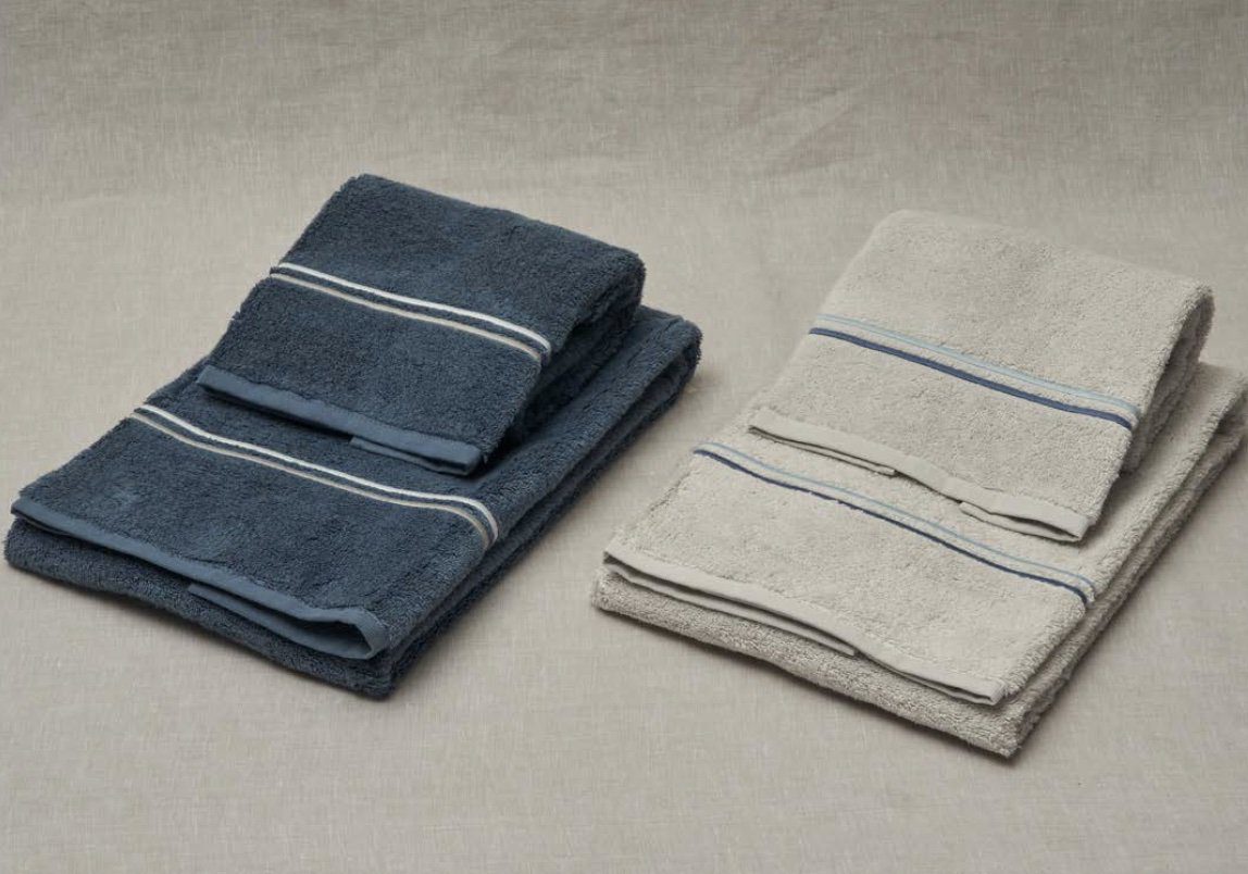 Mastro Raphael Set Asciugamani Bagno 1+1 In Spugna Di Cotone Con Bacchettina Sintra