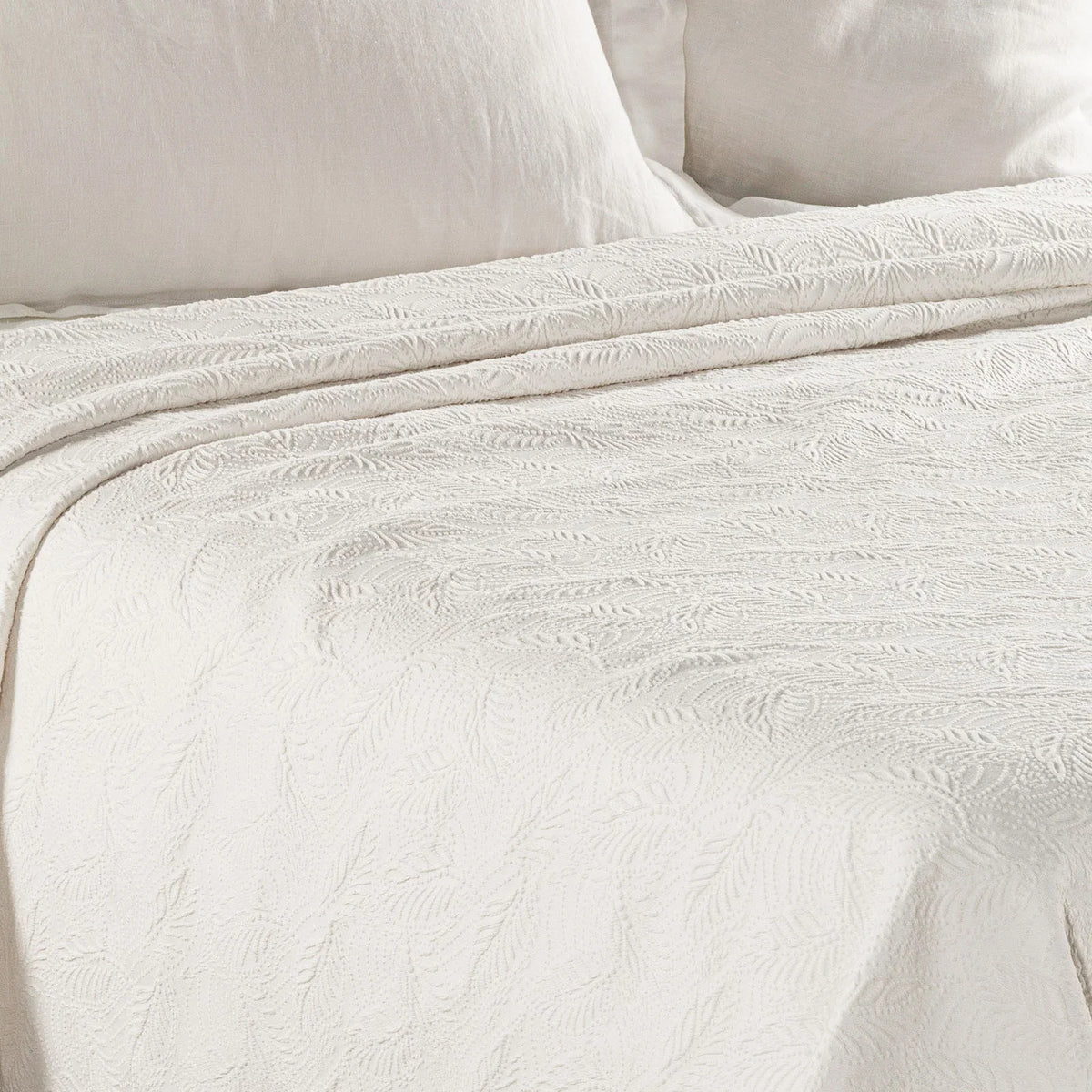 Caleffi Copriletto Liscio Matrimoniale In Cotone Jacquard Egeo