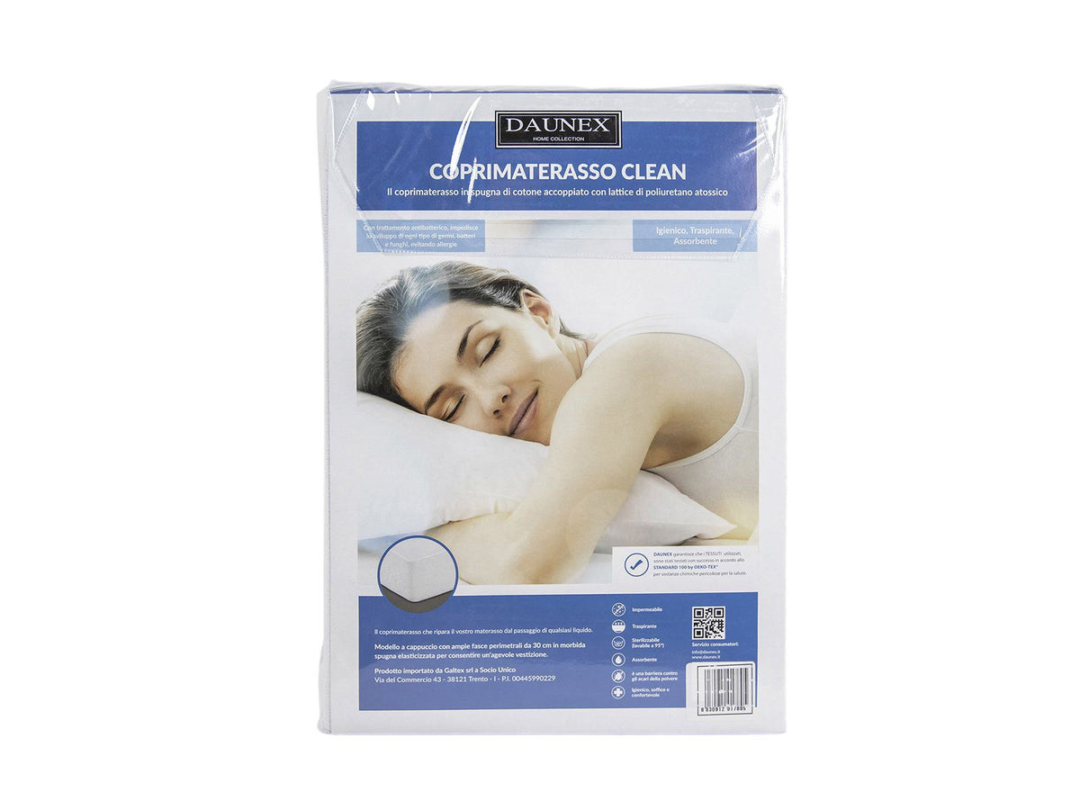 Daunex Coprimaterasso In Spugna Di Cotone Impermeabile Clean