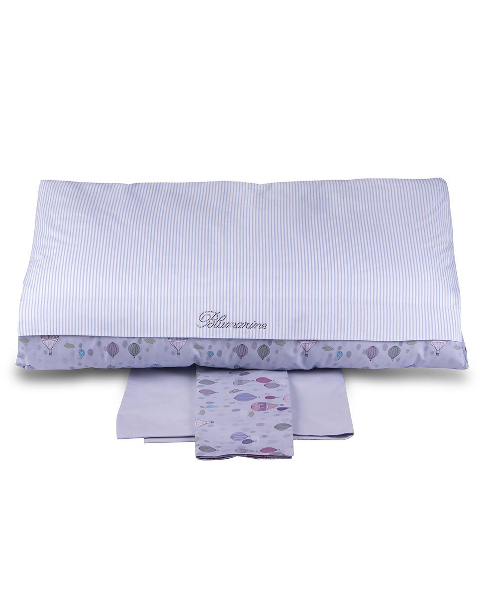Blumarine Baby Completo Copripiumino Culla 4Pz In Percalle di cotone Mongolfiera