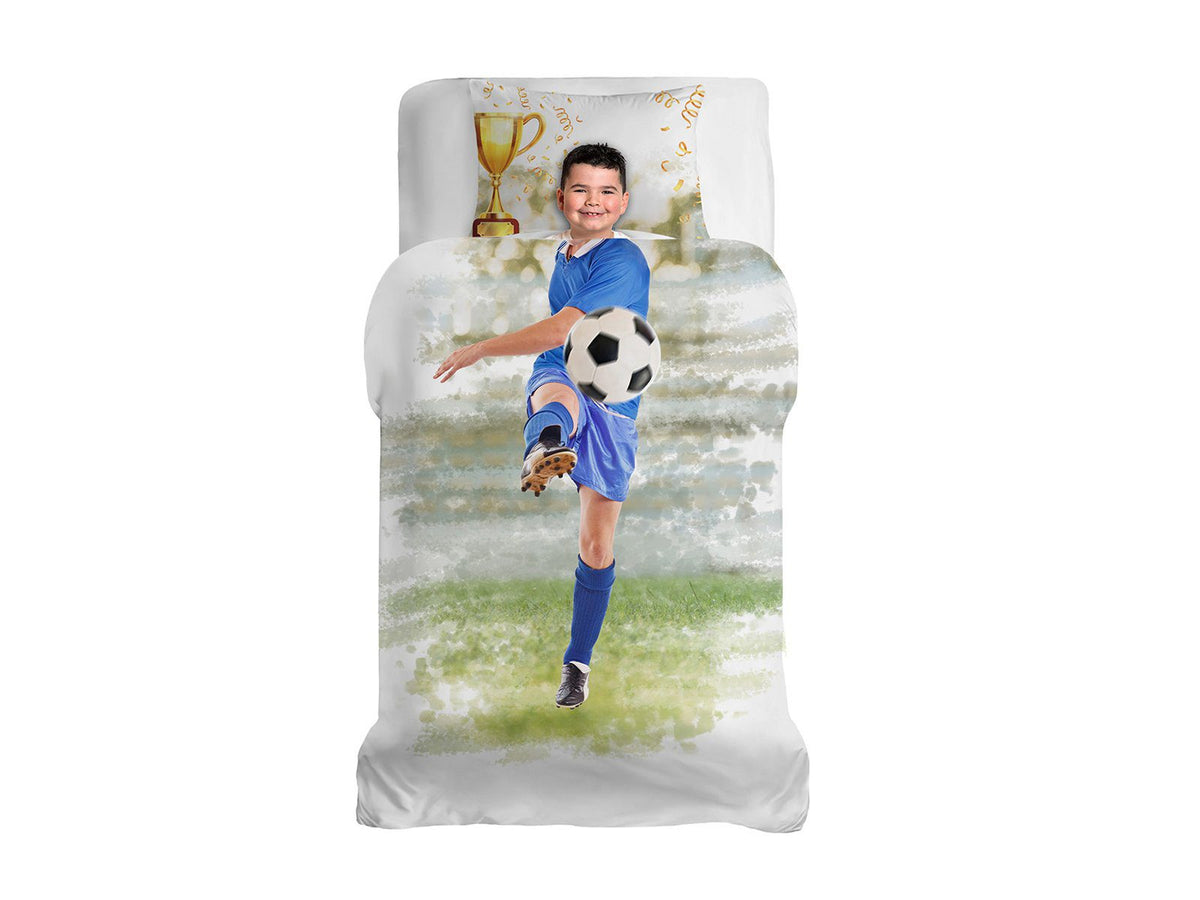 DAUNEX PARURE COPRIPIUMINO IN COTONE STAMPATO SOCCER