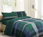 Daunex Parure Copripiumino Tinto In Filo Double Face Aberdeen