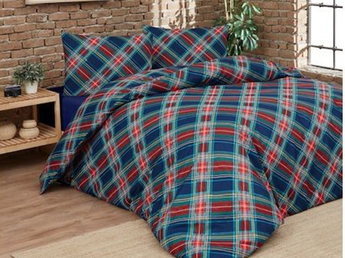DAUNEX PARURE COPRIPIUMINO IN COTONE STAMPATO BRITISH