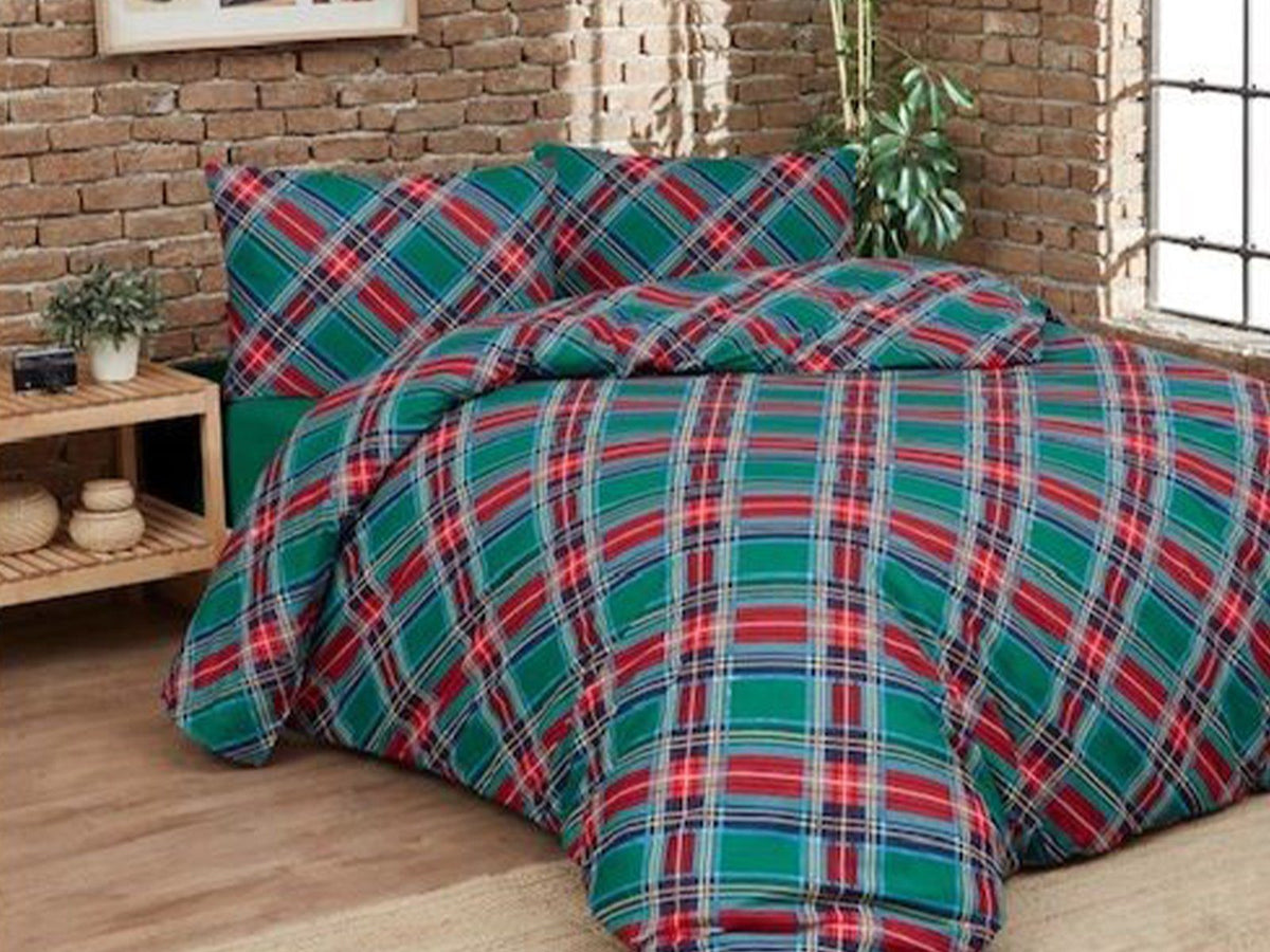 DAUNEX PARURE COPRIPIUMINO IN COTONE STAMPATO BRITISH