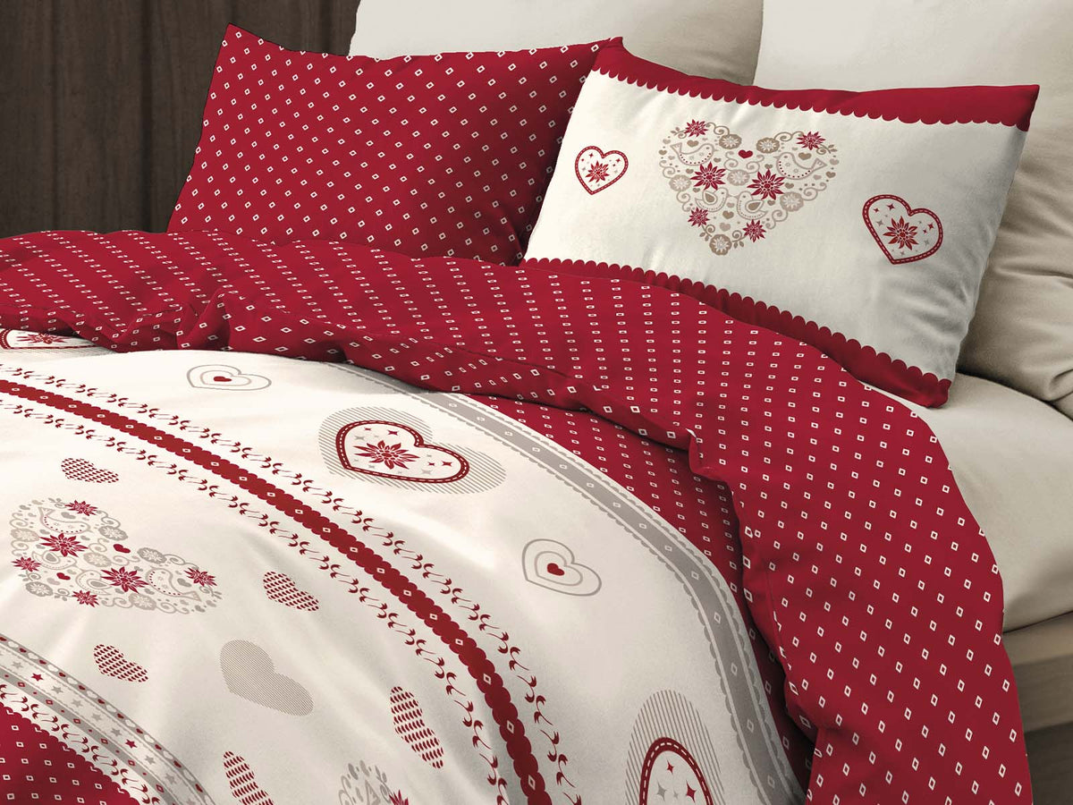 Daunex Parure Copripiumino Double Face In Cotone Stampato Chambery