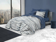 DAUNEX PARURE COPRIPIUMINO DOUBLE FACE IN COTONE STAMPATO CORK