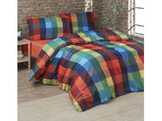 Daunex Parure Copripiumino Double Face In Cotone Stampato Glasgow