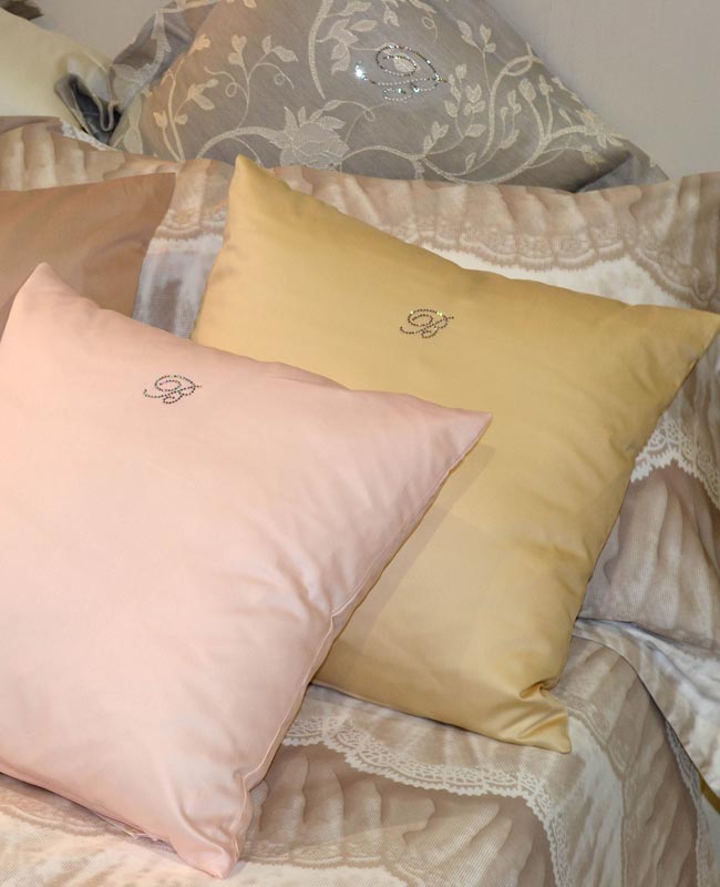 Blumarine Cuscino Arredo In Raso Di Cotone 42X42 Lory